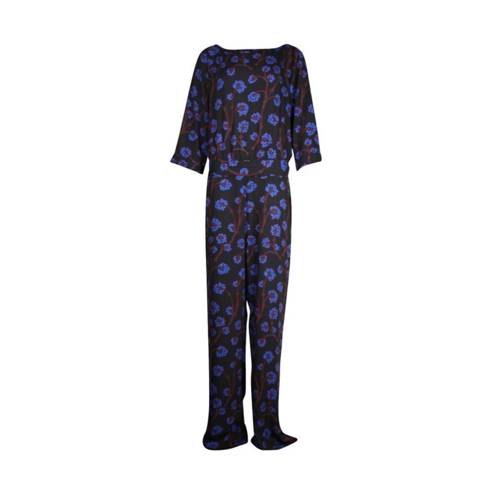 Diane Von Furstenberg Floral Jumpsuit in Multicolor Polyester